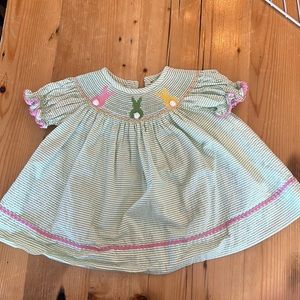 Smocked Easter Dress Baby Girl